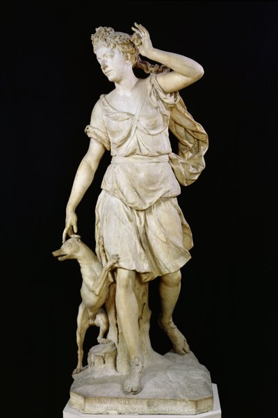 Marie Adelaide of Savoy, Duchess of Bourgogne, as Diana the Huntress by Antoine Coysevox